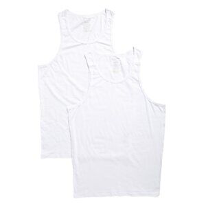 TOMMY JOHN White/white 2pk Stay Tucked Tank Top